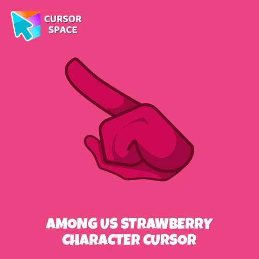 Among Us Strawberry Character cursor arrow cursor